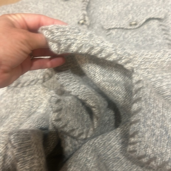 Eddie Bauer gray button wool cardigan XL - Picture 6 of 6